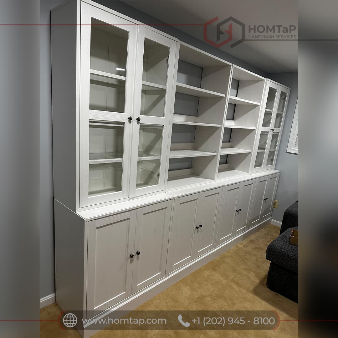 Stylish Custom Storage Unit by HOMTAP Handyman Services