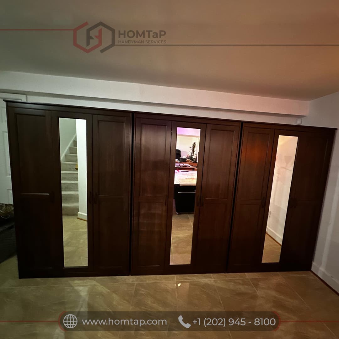 Elegant Wardrobe Installation by HOMTAP Handyman Services